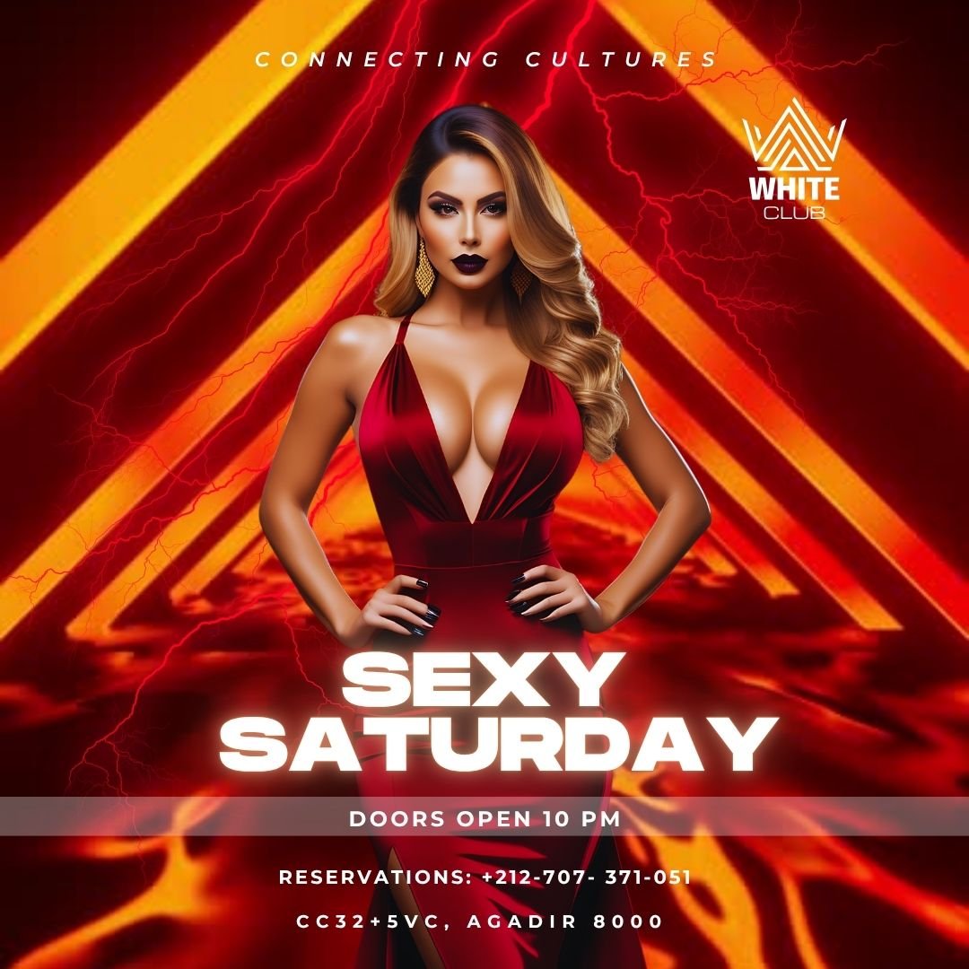 White Club Sexy Saturday Instagram Post