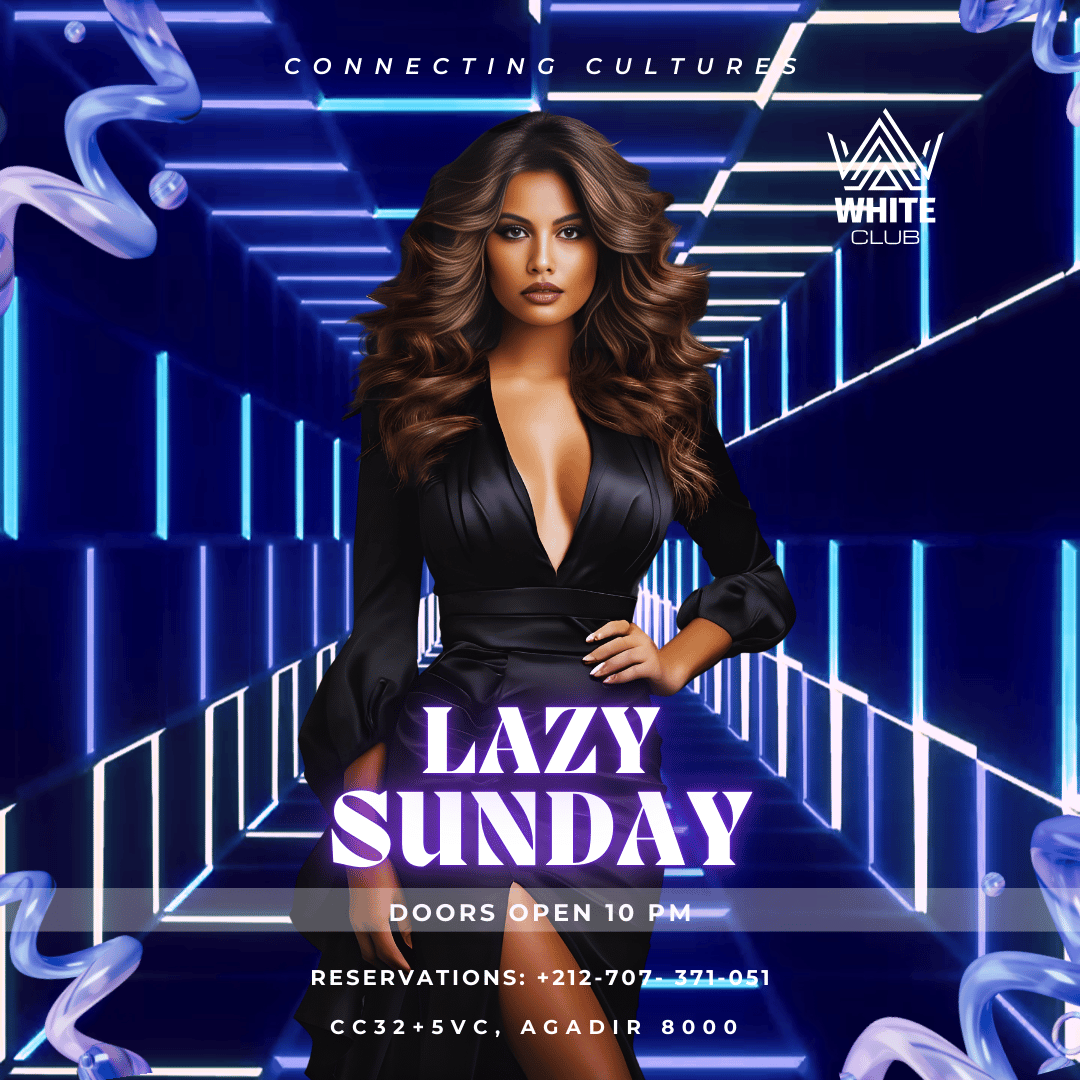 White Club Lazy Sunday Instagram Post